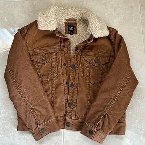 Kids' Soft Brown-Tannish Jacket with Fur Lining